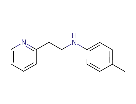 Molecular Structure of 67240-91-9 (2-Pyridineethanamine, N-(4-methylphenyl)-)