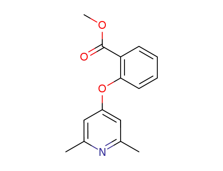 Molecular Structure of 101090-18-0 (2-(2,6-dimethyl-[4]pyridyloxy)-benzoic acid methyl ester)