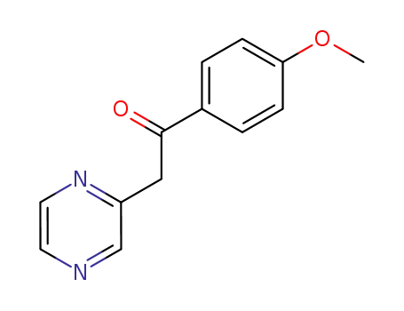 Molecular Structure of 40061-46-9 (Ethanone, 1-(4-methoxyphenyl)-2-pyrazinyl-)