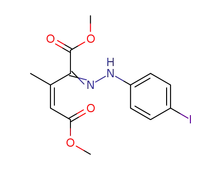 4-(4-iodo-phenylhydrazono)-3-methyl-<i>cis</i>-pentenedioic acid dimethyl ester