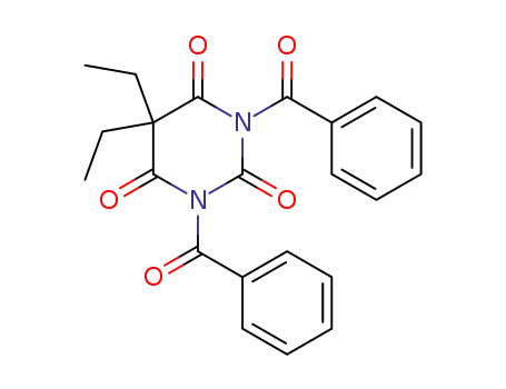 Molecular Structure of 749-01-9 (1,3-dibenzoyl-5,5-diethylpyrimidine-2,4,6(1H,3H,5H)-trione)