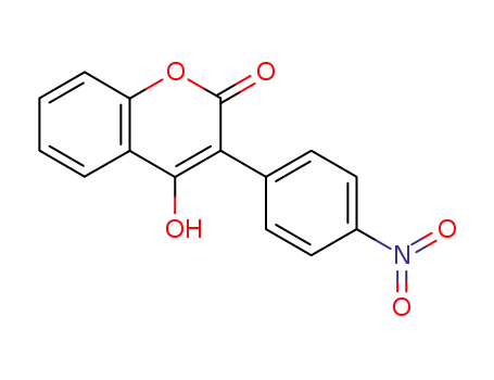 Molecular Structure of 92424-78-7 (4-hydroxy-3-(4-nitrophenyl)coumarin)