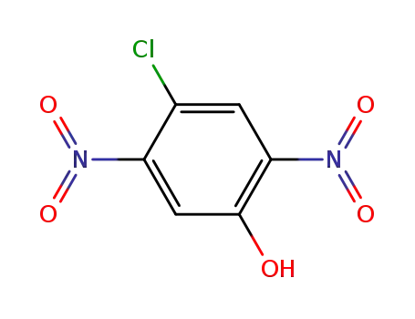 Molecular Structure of 17488-26-5 (Phenol, 4-chloro-2,5-dinitro-)