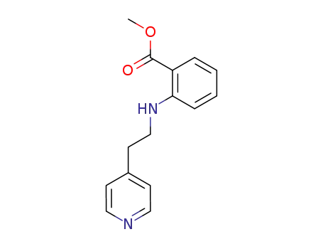 Molecular Structure of 110144-98-4 (<i>N</i>-(2-[4]pyridyl-ethyl)-anthranilic acid methyl ester)