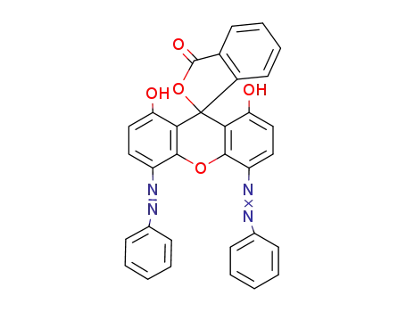 1',8'-dihydroxy-4',5'-bis-phenylazo-spiro[phthalan-1,9'-xanthen]-3-one