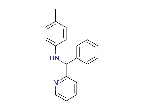 Molecular Structure of 4390-63-0 (<i>N</i>-(phenyl-[2]pyridyl-methyl)-<i>p</i>-toluidine)