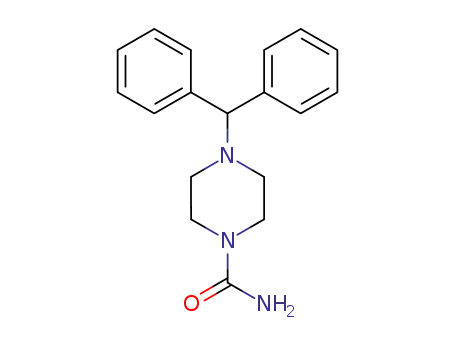 Molecular Structure of 101720-05-2 (4-benzhydryl-piperazine-1-carboxylic acid amide)