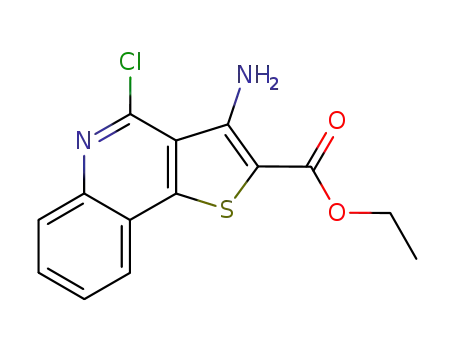 Thieno[3,2-c]quinoline-2-carboxylic acid, 3-amino-4-chloro-, ethyl ester