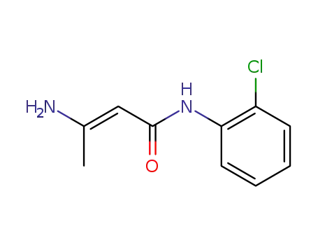 Molecular Structure of 99070-45-8 (3-amino-crotonic acid-(2-chloro-anilide))
