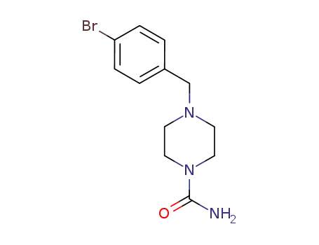 Molecular Structure of 100141-14-8 (4-(4-bromo-benzyl)-piperazine-1-carboxylic acid amide)