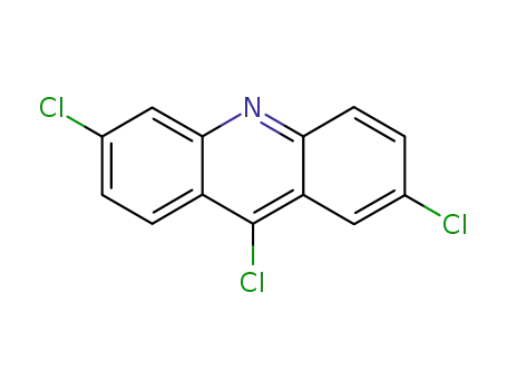 Molecular Structure of 62383-19-1 (Acridine, 2,6,9-trichloro-)