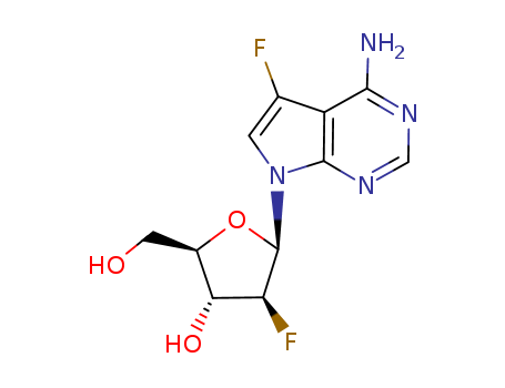7-(2-Deoxy-2-fluoro-β-D-arabinofuranosyl)-5-fluoro-7H-pyrrolo[2,3-d]pyrimidin-4-amine