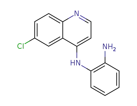 Molecular Structure of 857439-65-7 (<i>N</i>-(6-chloro-[4]quinolyl)-<i>o</i>-phenylenediamine)