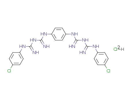 5,5'-bis-(4-chloro-phenyl)-1,1'-<i>p</i>-phenylene-bis-biguanide; dihydrochloride