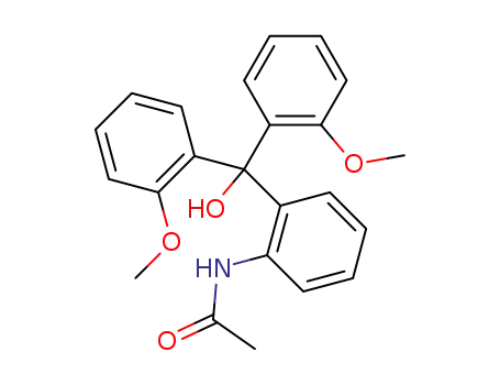 Molecular Structure of 102561-03-5 (acetic acid-[2-(α-hydroxy-2,2'-dimethoxy-benzhydryl)-anilide])