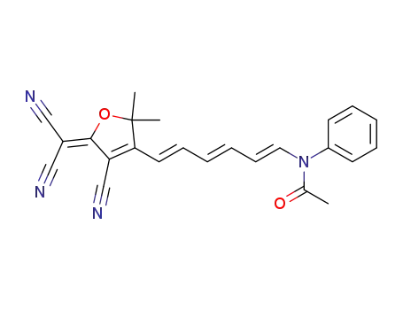 2-{3-cyano-4-[6-(N-formylanilino)-trans,trans-1,3,5-hexatrienyl]-5,5-dimethyl-2,5-dihydrofuran-2-ylidene}propanedinitrile