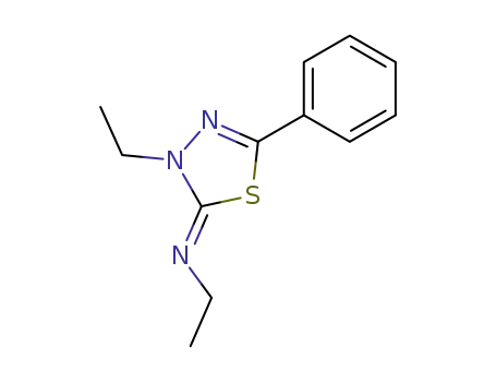 ethyl-(3-ethyl-5-phenyl-3<i>H</i>-[1,3,4]thiadiazol-2-yliden)-amine