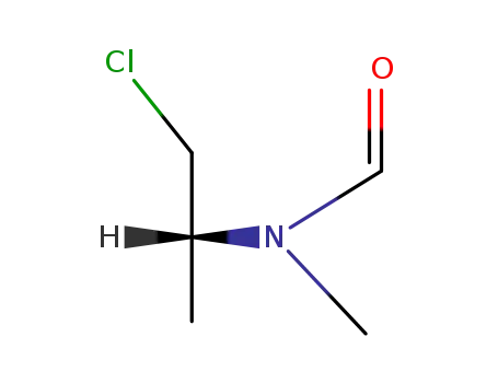 Molecular Structure of 98069-31-9 ((<i>R</i>)-(β-chloro-isopropyl)-methyl-formamide)