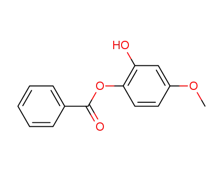 Molecular Structure of 88874-66-2 (1,2-Benzenediol, 4-methoxy-, 1-benzoate)