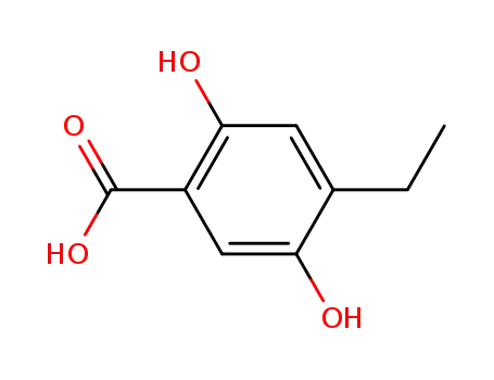 Molecular Structure of 74712-94-0 (4-ethyl-2,5-dihydroxy-benzoic acid)