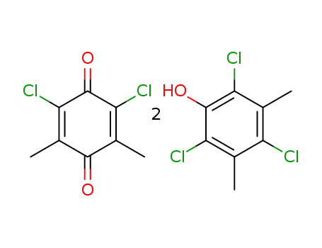 2,6-dichloro-3,5-dimethyl-[1,4]benzoquinone; compound with 2.4.6-trichloro-3.5-dimethyl-phenol