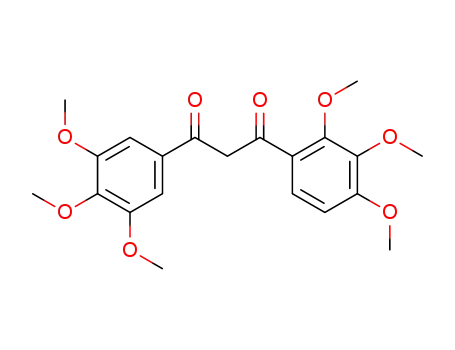 Molecular Structure of 859076-87-2 (1-(2,3,4-trimethoxy-phenyl)-3-(3,4,5-trimethoxy-phenyl)-propane-1,3-dione)