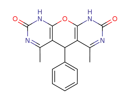 4,6-dimethyl-5-phenyl-5,9-dihydro-1<i>H</i>-pyrano[2,3-<i>d</i>;6,5-<i>d'</i>]dipyrimidine-2,8-dione
