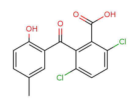 3,6-dichloro-2-(2-hydroxy-5-methyl-benzoyl)-benzoic acid
