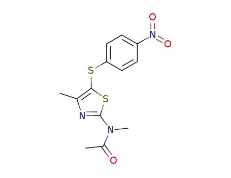 <i>N</i>-methyl-<i>N</i>-[4-methyl-5-(4-nitro-phenylsulfanyl)-thiazol-2-yl]-acetamide