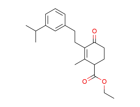 3-(3-isopropyl-phenethyl)-2-methyl-4-oxo-cyclohex-2-enecarboxylic acid ethyl ester