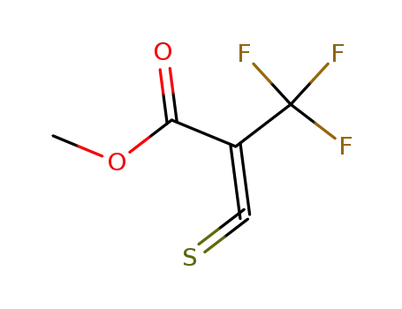 Molecular Structure of 651719-49-2 (2-Propenoic acid, 3-thioxo-2-(trifluoromethyl)-, methyl ester)