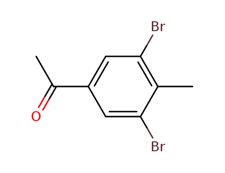 Molecular Structure of 55548-03-3 (1-(3,5-dibromo-4-methyl-phenyl)-ethanone)