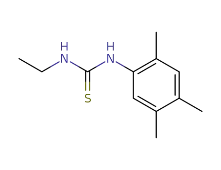Molecular Structure of 19384-15-7 (Thiourea, N-ethyl-N'-(2,4,5-trimethylphenyl)-)
