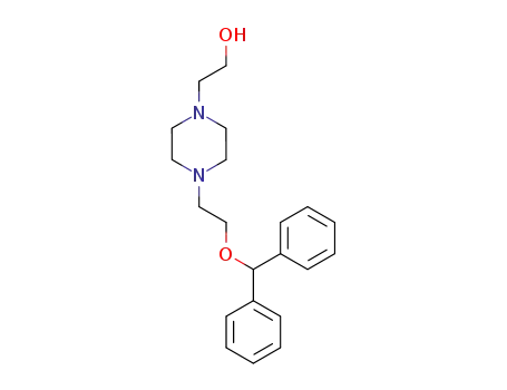 Molecular Structure of 102453-62-3 (2-[4-(2-benzhydryloxy-ethyl)-piperazin-1-yl]-ethanol)