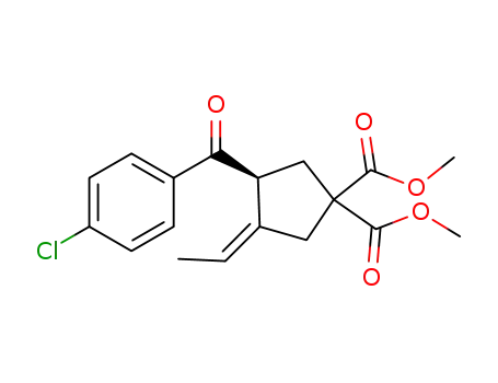(Z)-dimethyl 3-(4-chlorobenzoyl)-4-ethylidenecyclopentane-1,1-dicarboxylate