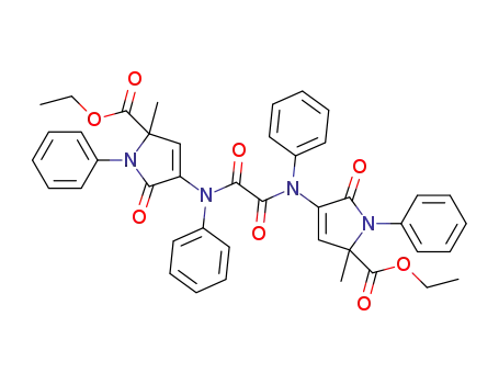 N,N'-di(5-methyl-5-ethoxycarbonyl-2-oxo-1-phenyl-2,5-dihydropyrrol-3-yl)-N,N'-diphenyloxalylamide