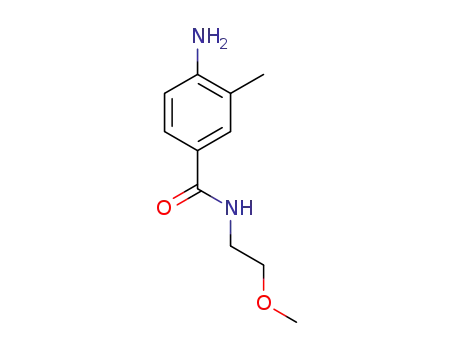 Molecular Structure of 926190-47-8 (4-amino-N-(2-methoxyethyl)-3-methylbenzamide)