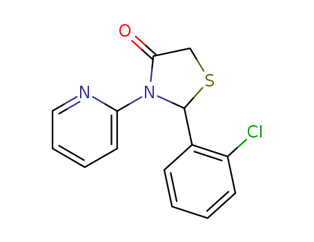 4-Thiazolidinone, 2-(2-chlorophenyl)-3-(2-pyridinyl)-