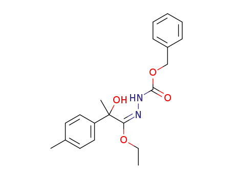 benzyl (2E)-2-[1-ethoxy-2-hydroxy-2-(4-methylphenyl)propylidene]hydrazinecarboxylate
