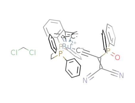 Ru(CCC[P(O)Ph2]=C(CN)2)(dppe)(η5-C5Me5)*CH2Cl2