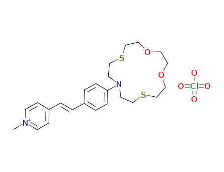 (E)-4-(4-(1,4-dioxa-7,13-dithia-10-azacyclopentadecan-10-yl)styryl)-1-methylpyridin-1-ium perchlorate