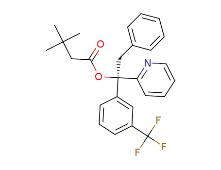 (R)-2-phenyl-1-(pyridin-2-yl)-1-(3-(trifluoromethyl)phenyl)ethyl 3,3-dimethylbutanoate