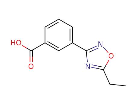 Molecular Structure of 859155-81-0 (3-(5-ETHYL-1,2,4-OXADIAZOL-3-YL)BENZOIC ACID)