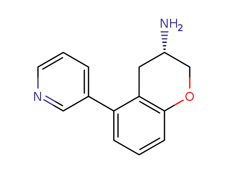 Molecular Structure of 1072854-64-8 ((3S)-5-pyridin-3-ylchroman-3-amine)