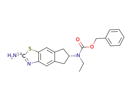 (R)-benzyl [2-<sup>14</sup>C]-2-amino-6,7-dihydro-5H-indeno[5,6-d]thiazol-6-yl(ethyl)carbamate