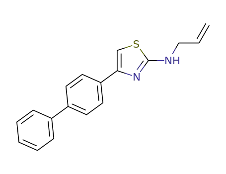 Molecular Structure of 560995-23-5 (N-allyl-4-(biphenyl-4-yl)thiazol-2-amine)