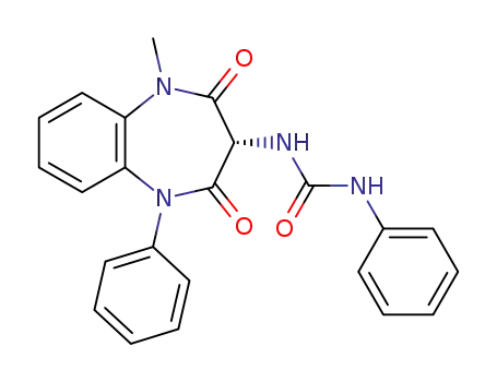 1-(2,3,4,5-tetrahydro-1-methyl-2,4-dioxo-5-phenyl-1H-benzo[b][1,4]diazepin-3-yl)-3-phenylurea