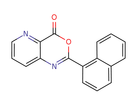 Molecular Structure of 870762-08-6 (2-(1-naphthalenyl)-1H-pyrido[3,2-d][1,3]oxazin-4-one)