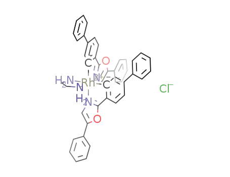 bis[2-(biphenyl-4-yl-3-ido)-5-phenyloxazole]ethylenediaminerhodium(III) chloride