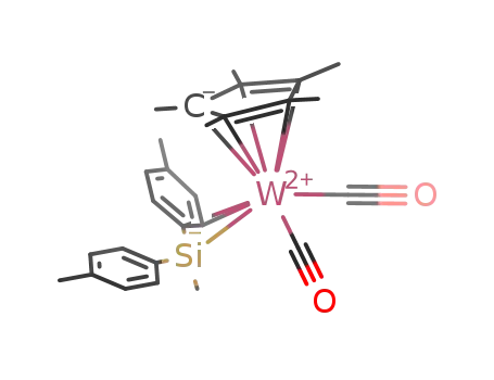(η<sup>5</sup>-C<sub>5</sub>Me<sub>5</sub>)W(CO)<sub>2</sub>{η<sup>3</sup>(Si,C,C)-Si(p-tolyl)<sub>2</sub>Me}